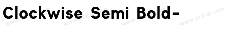 Clockwise Semi Bold字体转换